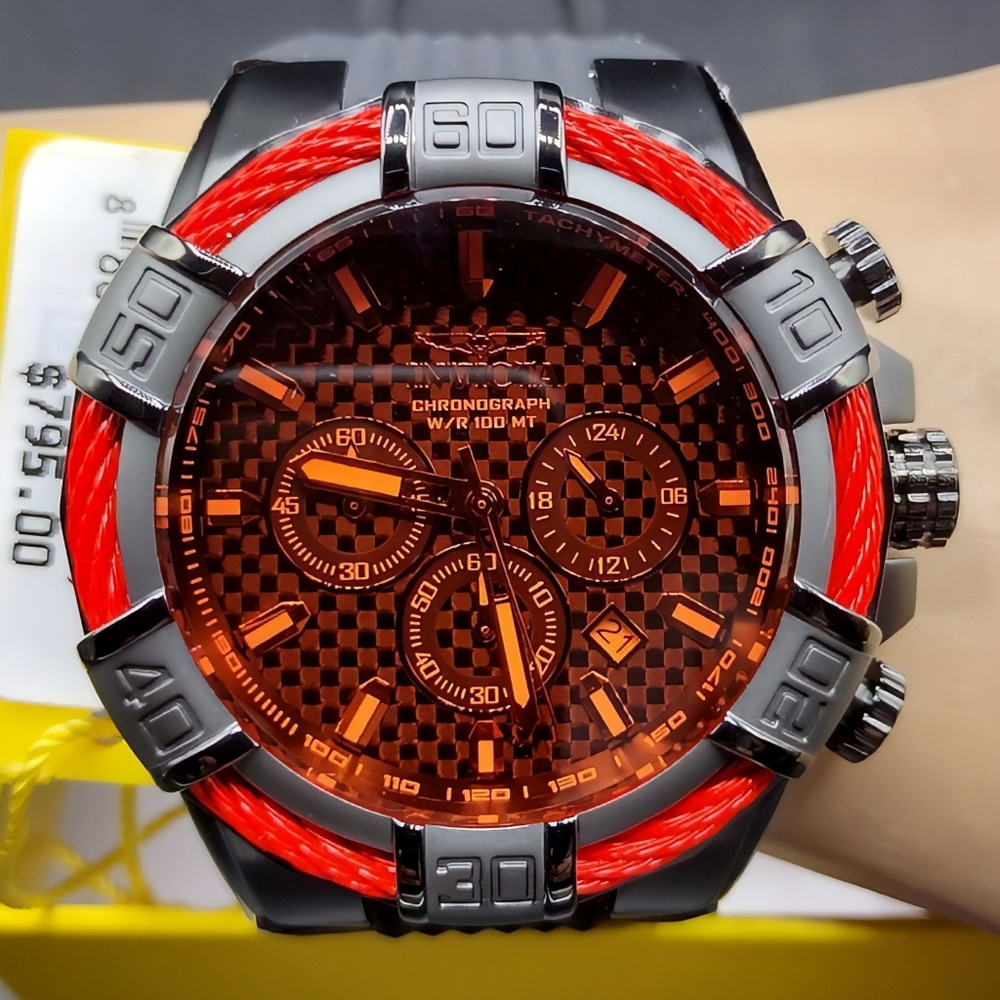 FIRM PRICE-New Invicta Bolt Cable Chronograph Men's Watch.